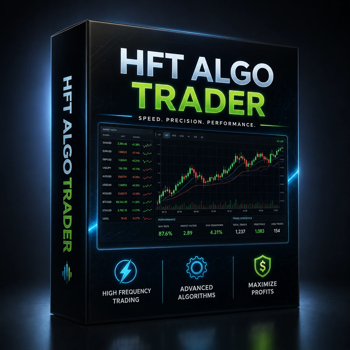 HFT Algo Trader product mockup